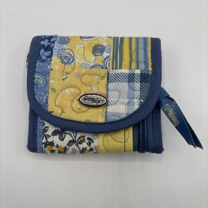 Donna Sharp Quilted Patchwork Foldable Wallet, Yellow And Blue